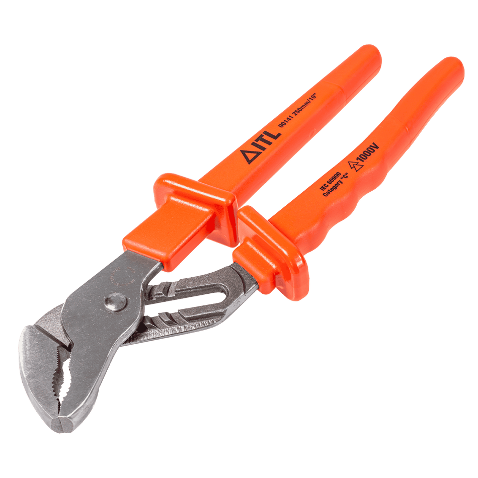 1,000v Insulated 10"/250mm Groove Joint Pliers