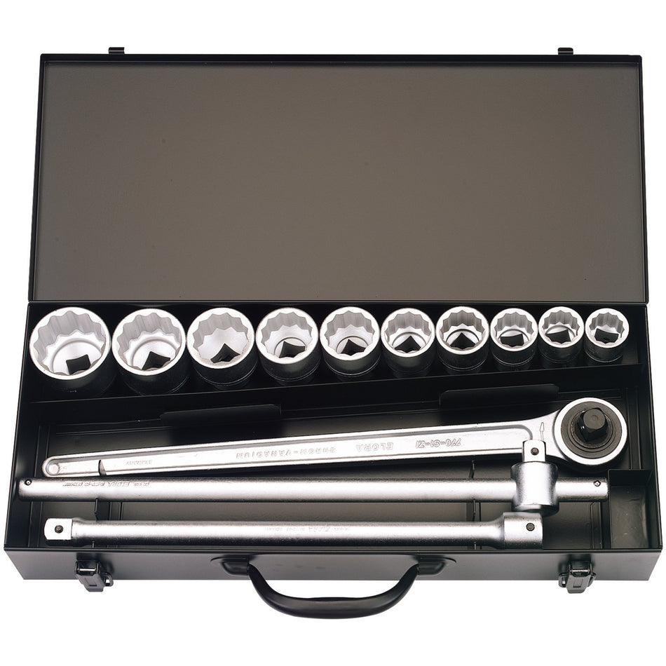 Metric-Socket-Set,-3/4"-Sq.-Dr.-(13-Piece)