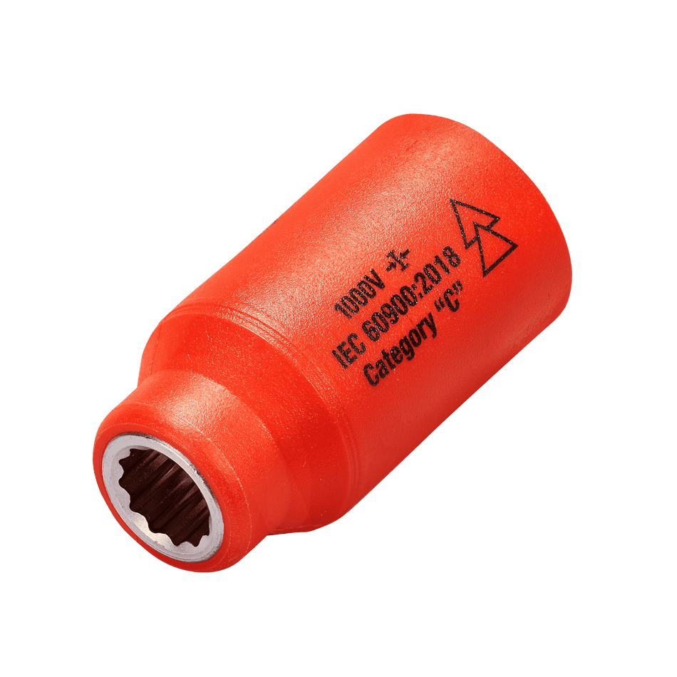 1,000v Insulated 1/2" Drive Socket 12mm