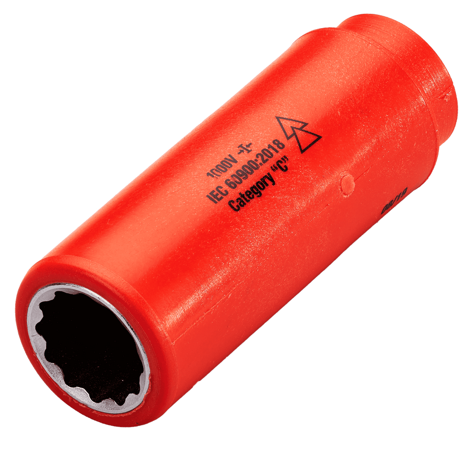 1,000v Insulated 1/2" Drive Deep Socket 21mm