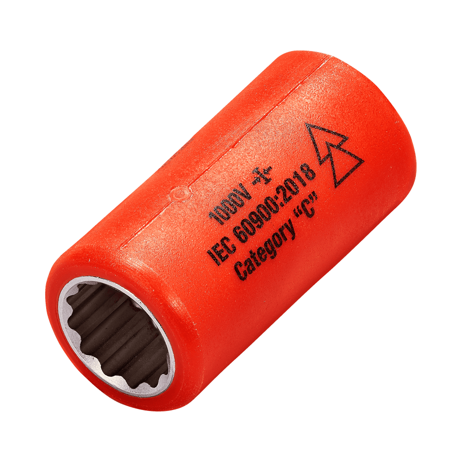 1,000v Insulated 3/8" Drive Socket 1/2"
