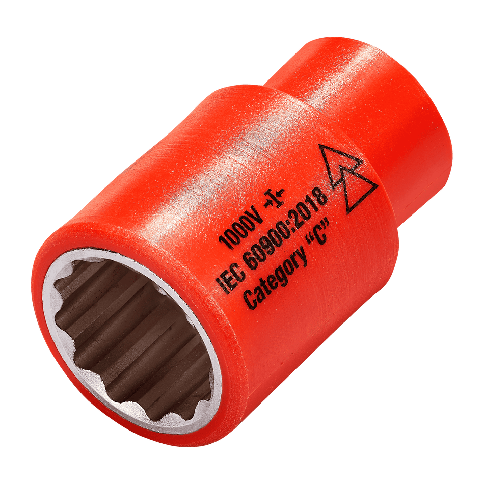 1,000v Insulated 3/8" Drive Socket 20mm