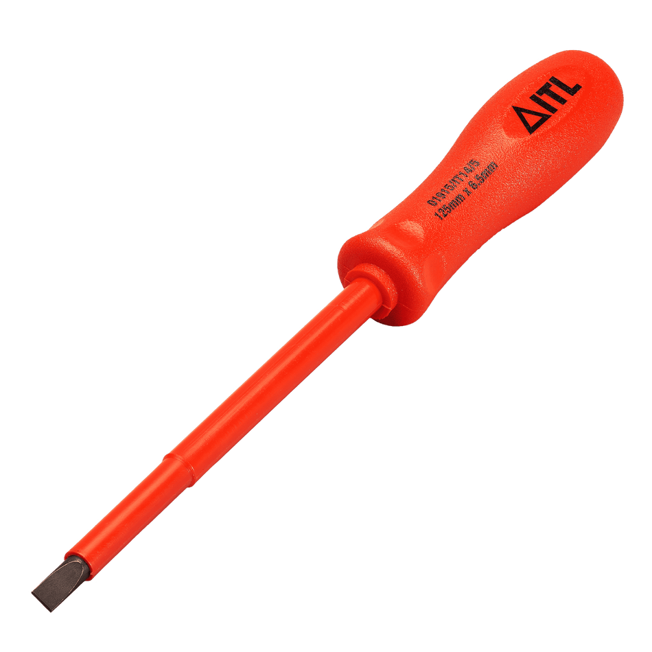 1,000v Insulated Slotted Screwdriver 125mm x 6.5 x 1.2