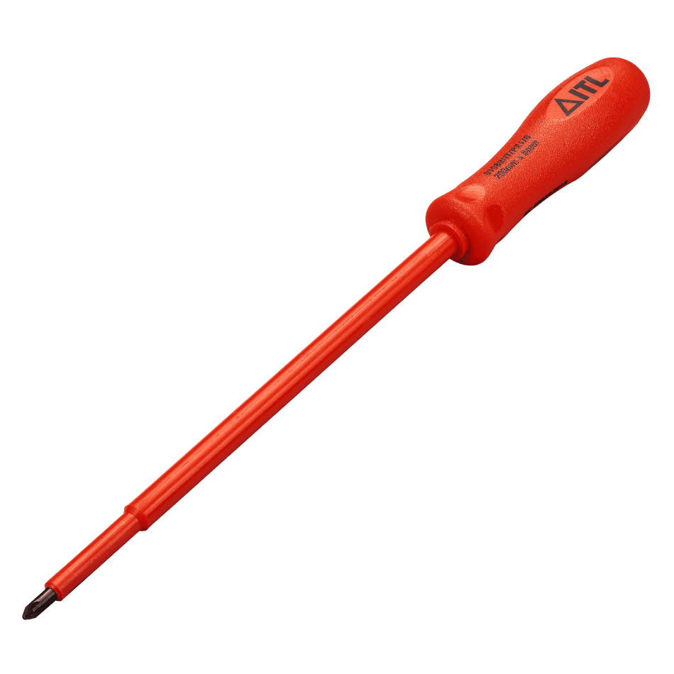 1,000v Insulated Pozidriv Screwdriver 200mm x 5 x No.1