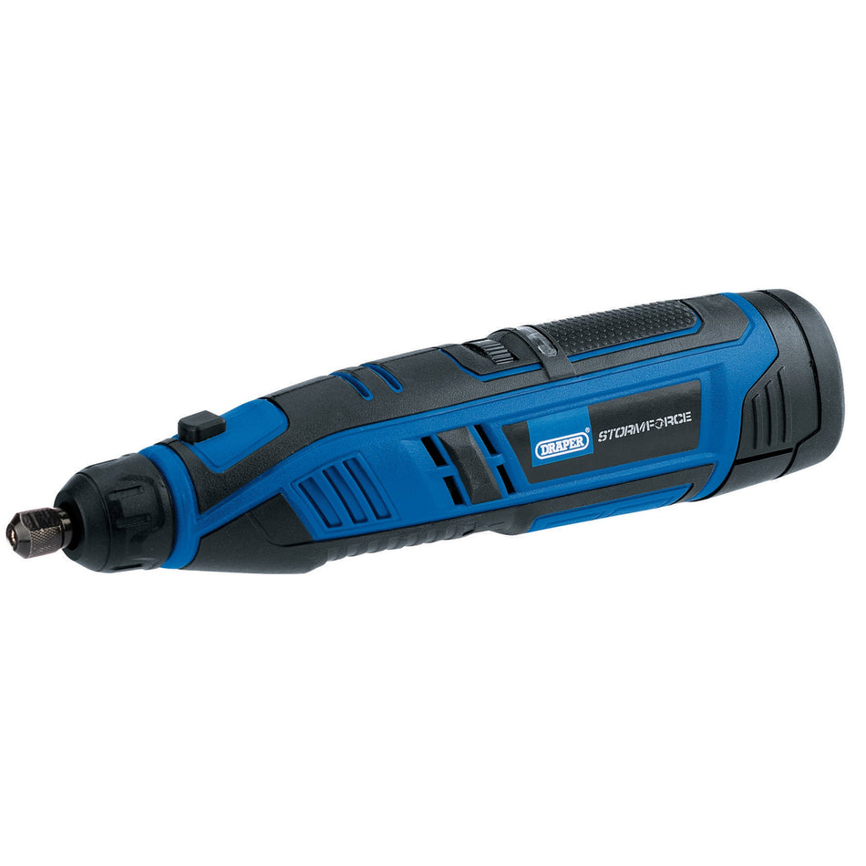 Draper-Storm-Force®-10.8V-Power-Interchange-Rotary-Multi-Tool-Kit,-1-x-1.5Ah-Battery,-1-x-Charger-(50-Piece)