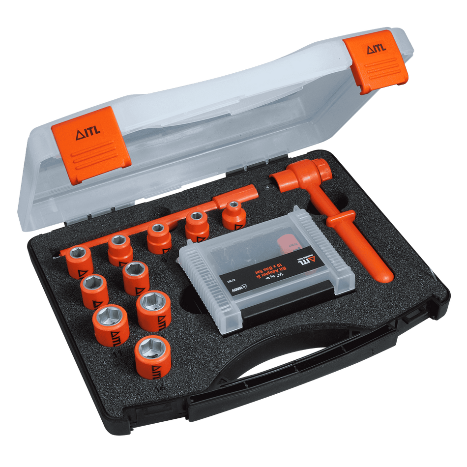 1,000v Insulated 1/4" Drive 24 Piece Socket Set