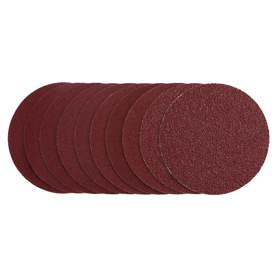 Sanding-Discs,-125mm,-Hook-&-Loop,-Assorted-Grit---40G,-80G,-120G,-240G-(Pack-of-10)