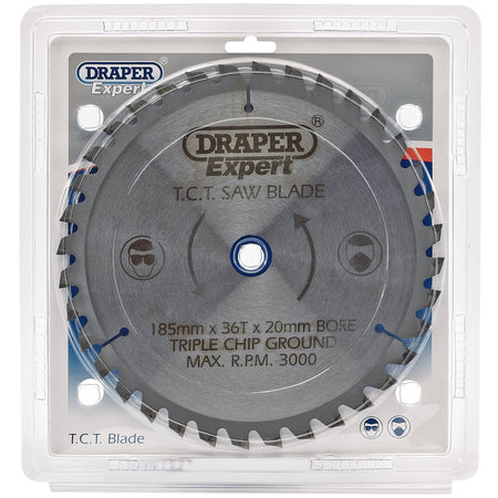 Draper-Expert-TCT-Saw-Blade,-185-x-20mm,-36T