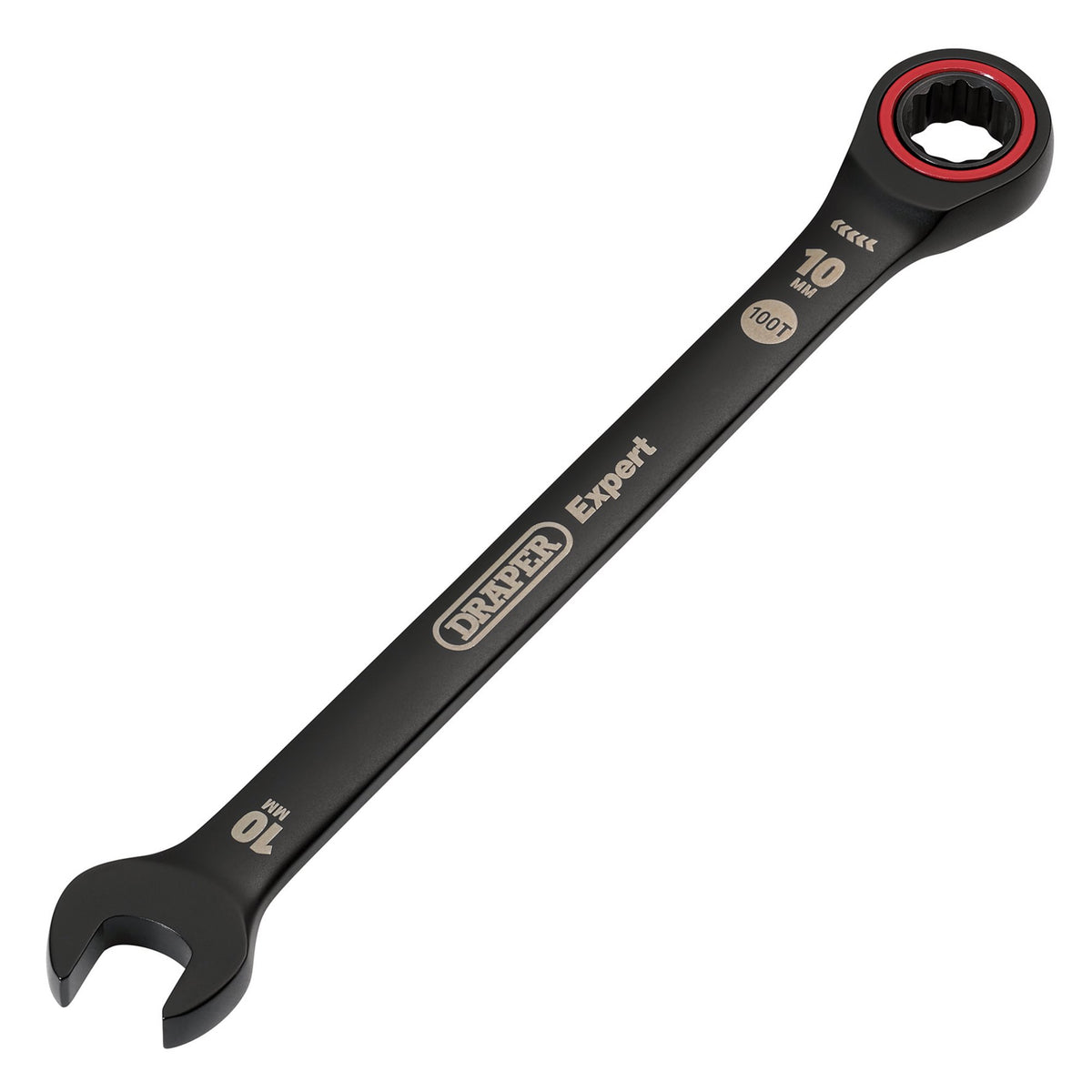 Draper-Expert-HI-TORQ®-Metric-Ratchet-Combination-Spanner,-10mm,-Black