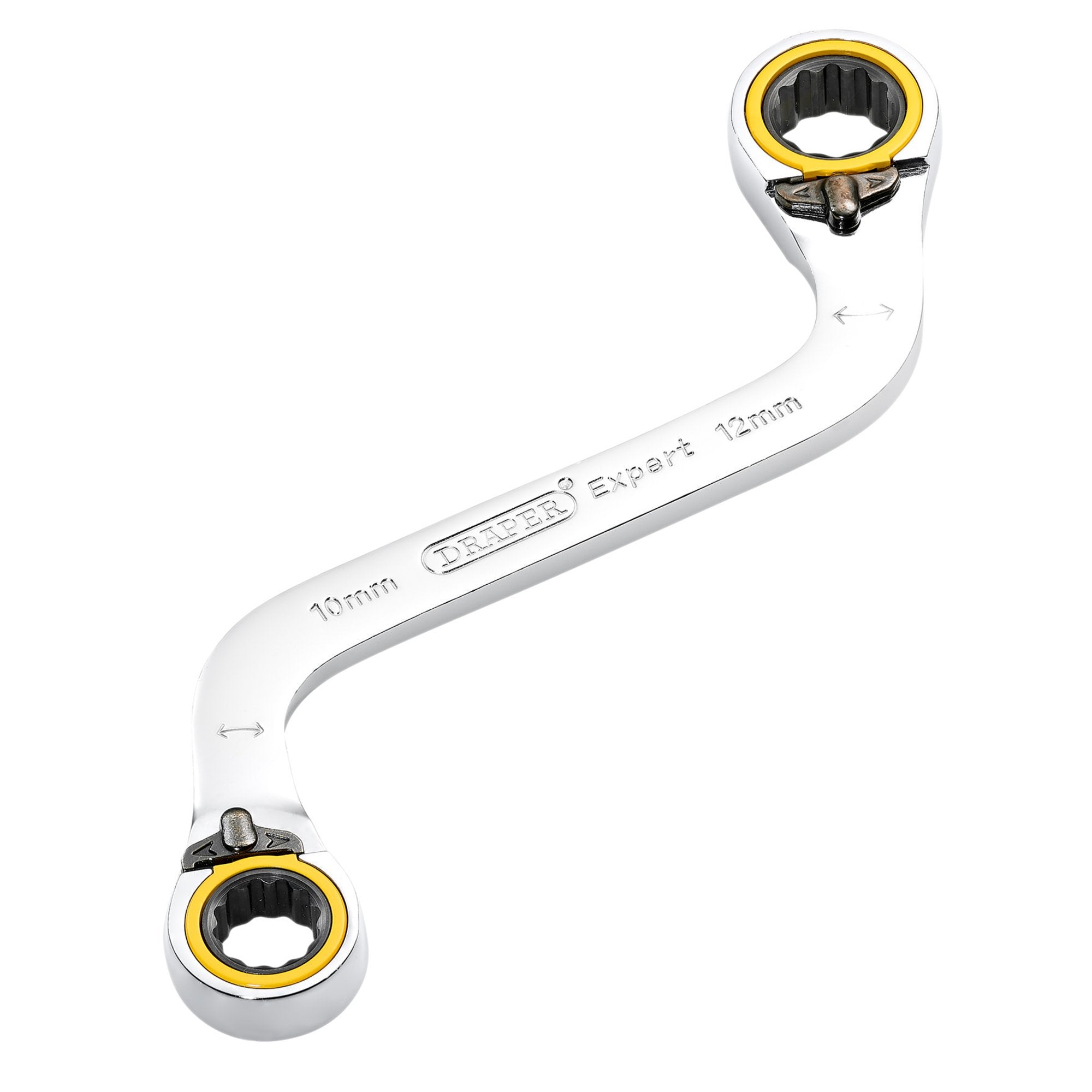 Draper-Expert-HI-TORQ®-Double-Ring-Ratchet-S-Shape-Spanner,-10-x-12mm