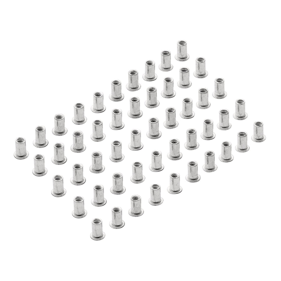 Zinc-Plated-Threaded-Insert-Rivet-Nuts,-M4-x-0.7mm-(Pack-of-50)