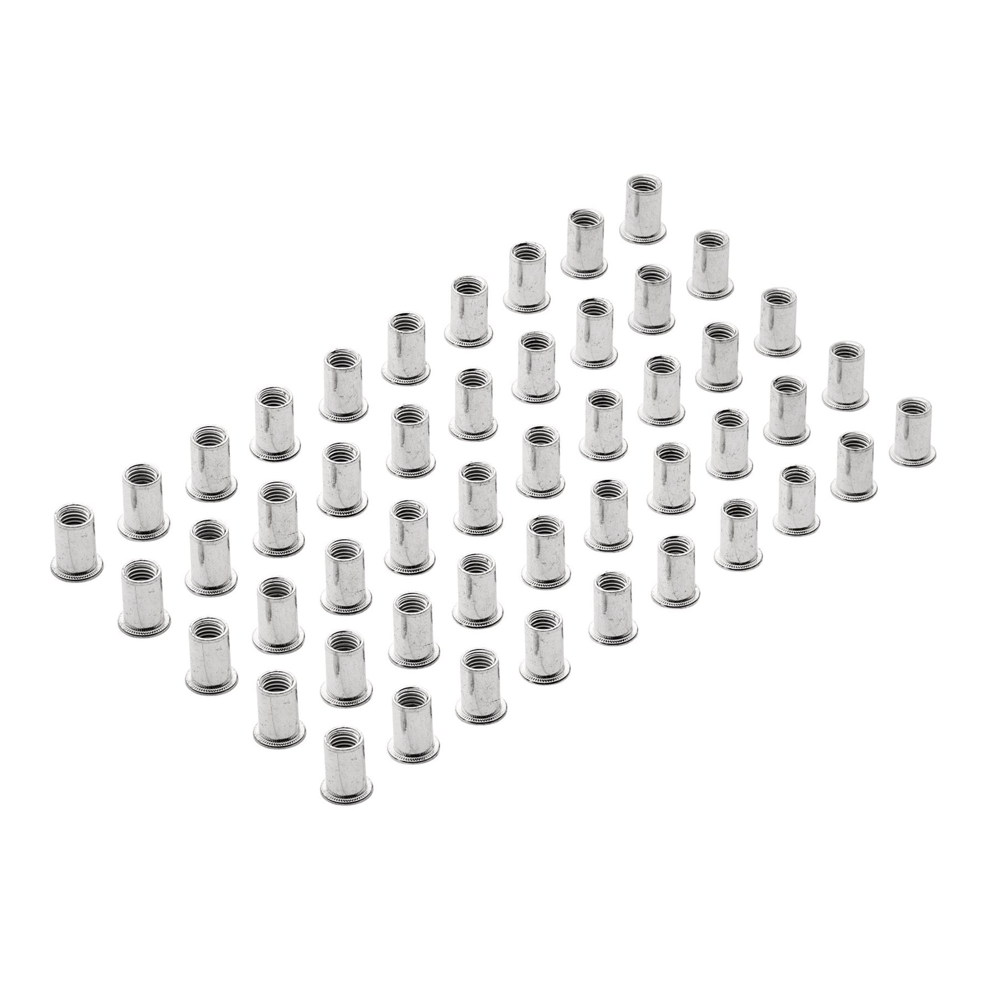 Zinc-Plated-Threaded-Insert-Rivet-Nuts,-M10-x-1.5mm-(Pack-of-50)