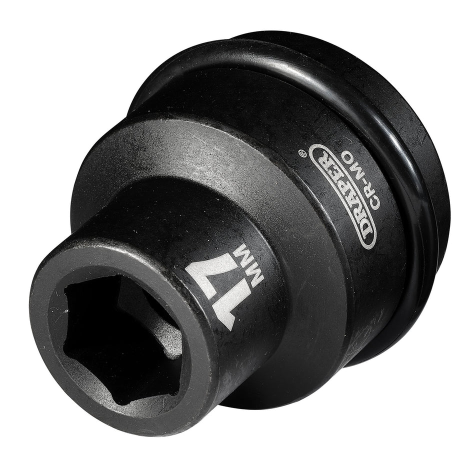 Draper-Hi-TORQ®-Impact-Socket,-3/4"-Sq.-Dr.,-17mm