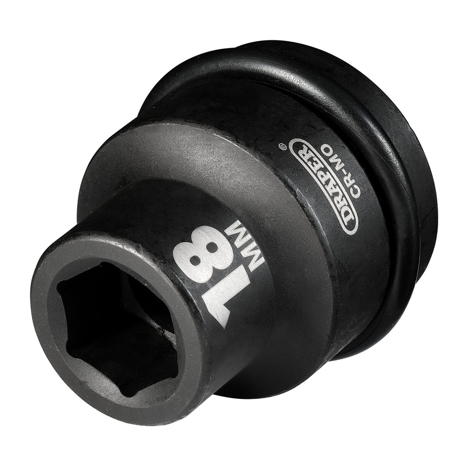 Draper-Hi-TORQ®-Impact-Socket,-3/4"-Sq.-Dr.,-18mm