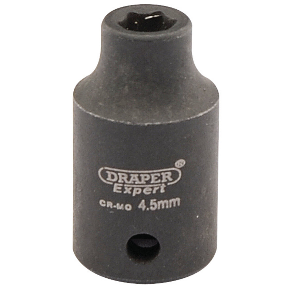 Draper-Expert-HI-TORQ®-6-Point-Impact-Socket,-1/4"-Sq.-Dr.,-4.5mm
