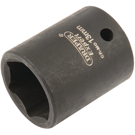 Draper-Expert-HI-TORQ®-6-Point-Impact-Socket,-1/4"-Sq.-Dr.,-13mm
