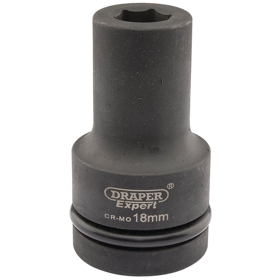 Draper-Expert-HI-TORQ®-6-Point-Deep-Impact-Socket,-1"-Sq.-Dr.,-18mm