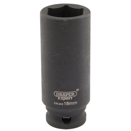 Draper-Expert-HI-TORQ®-6-Point-Deep-Impact-Socket,-3/8"-Sq.-Dr.,-18mm