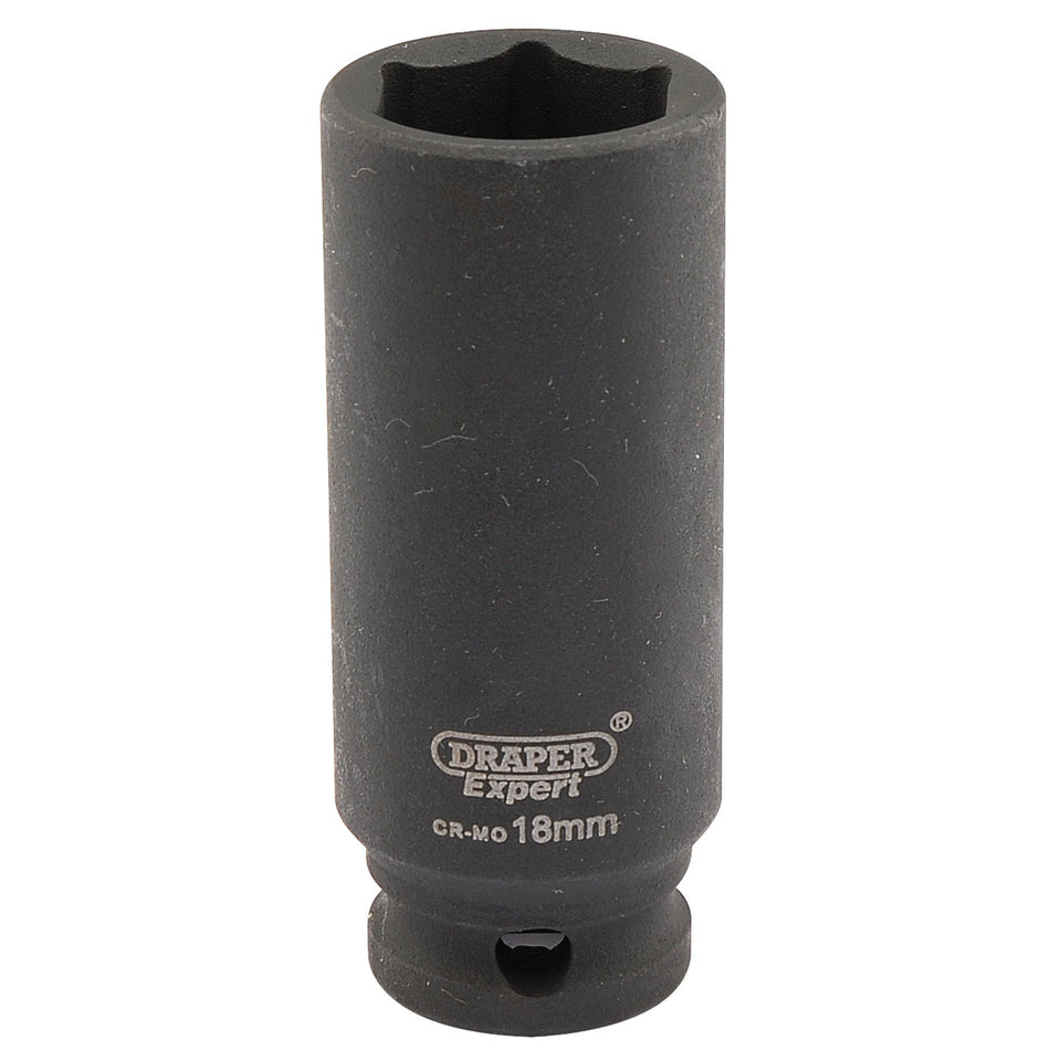 Draper-Expert-HI-TORQ®-6-Point-Deep-Impact-Socket,-3/8"-Sq.-Dr.,-18mm