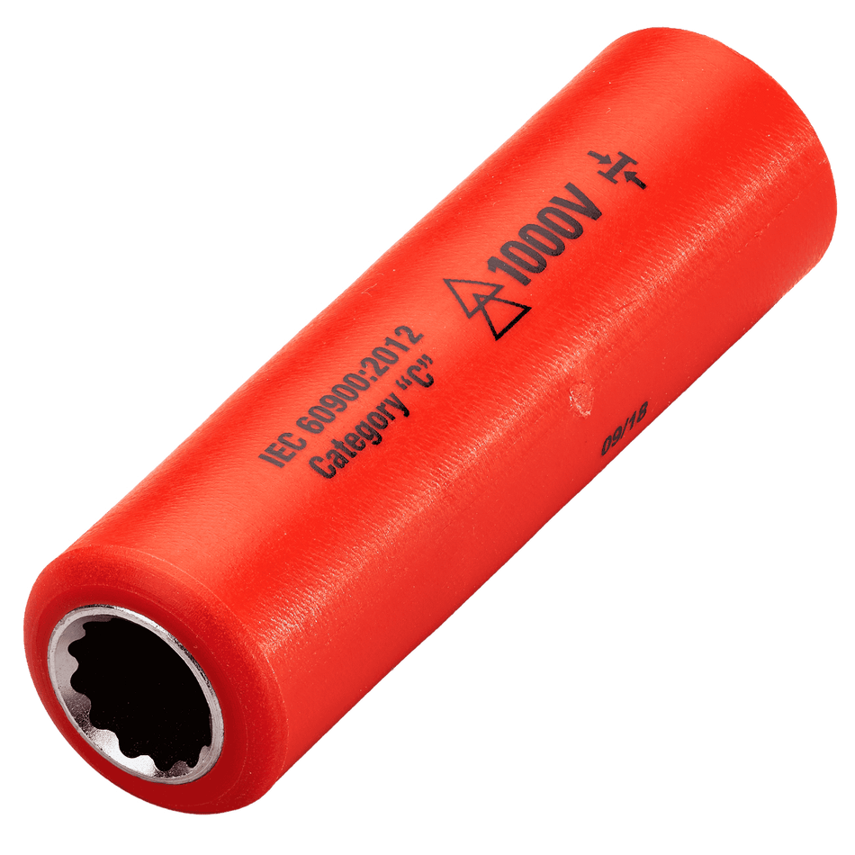 1,000v Insulated 1/4" Drive Deep Socket 10mm