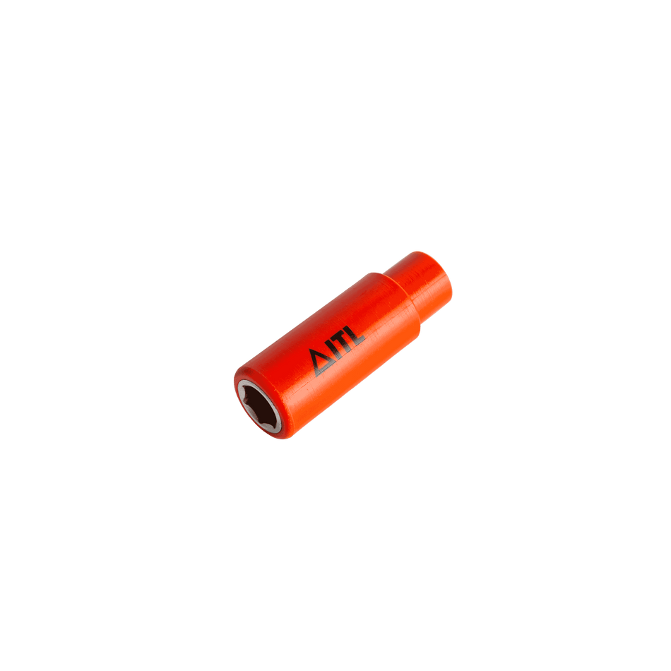 1,000v Insulated 1/4" Drive Deep Socket 12mm (6 point)