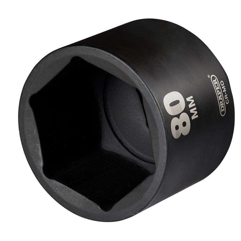 Draper-HI-TORQ®-Deep-Impact-Socket,-1"-Sq.-Dr.,-80mm