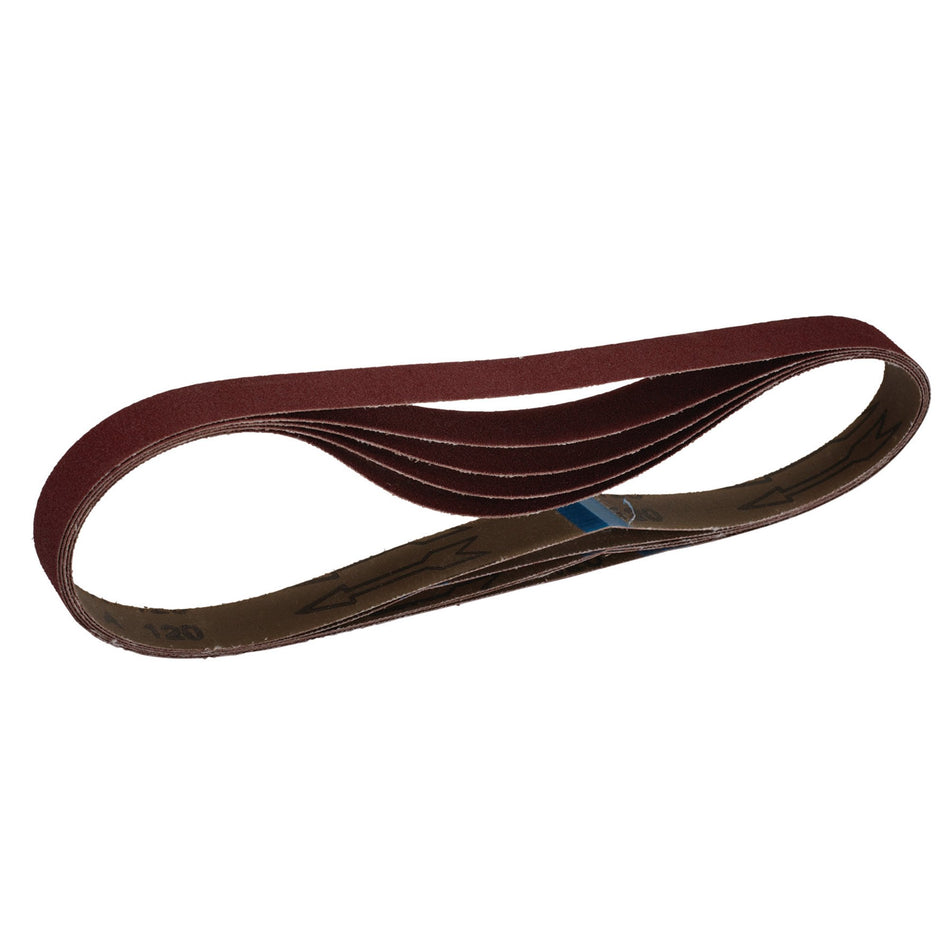 Cloth-Sanding-Belt,-25-x-762mm,-120-Grit-(Pack-of-5)
