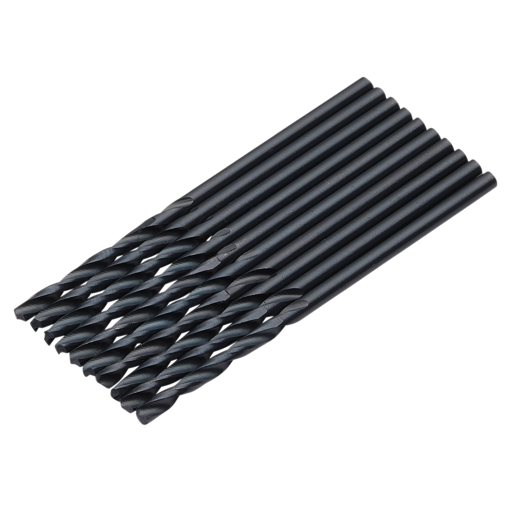 Black-HSS-Drill-Bit,-3.0mm-x-61mm-(Pack-of-10)