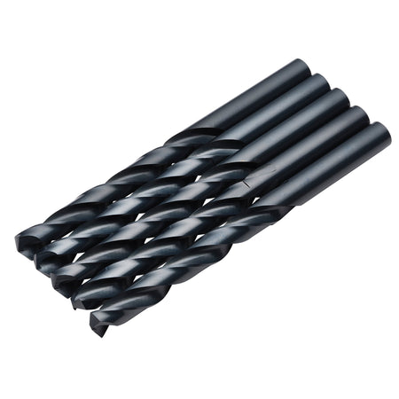 Black-HSS-Drill-Bit,-12.0mm-x-151mm-(Pack-of-5)