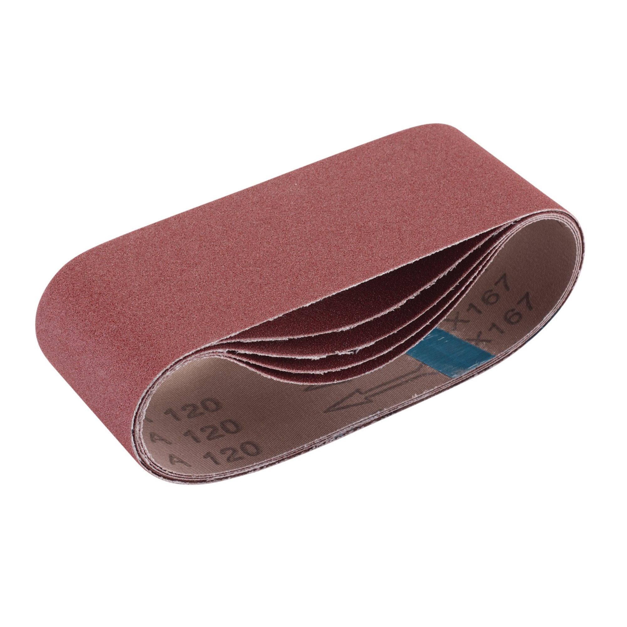 Cloth-Sanding-Belt,-75-x-457mm,-120-Grit-(Pack-of-5)