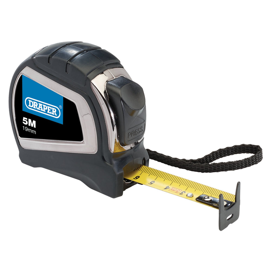 Auto-lock-Metric-Measuring-Tape,-Class-II,-5m-x-19mm