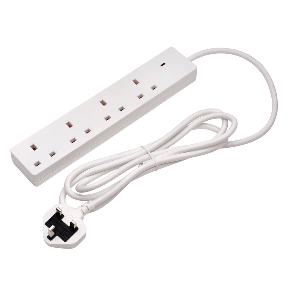 Four-Socket-Extension-Lead-with-Neon-Indicator,-2m