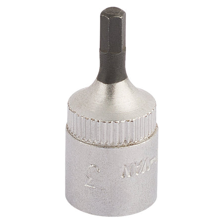 Elora-Hexagon-Screwdriver-Socket,-1/4"-Sq.-Dr.,-3mm
