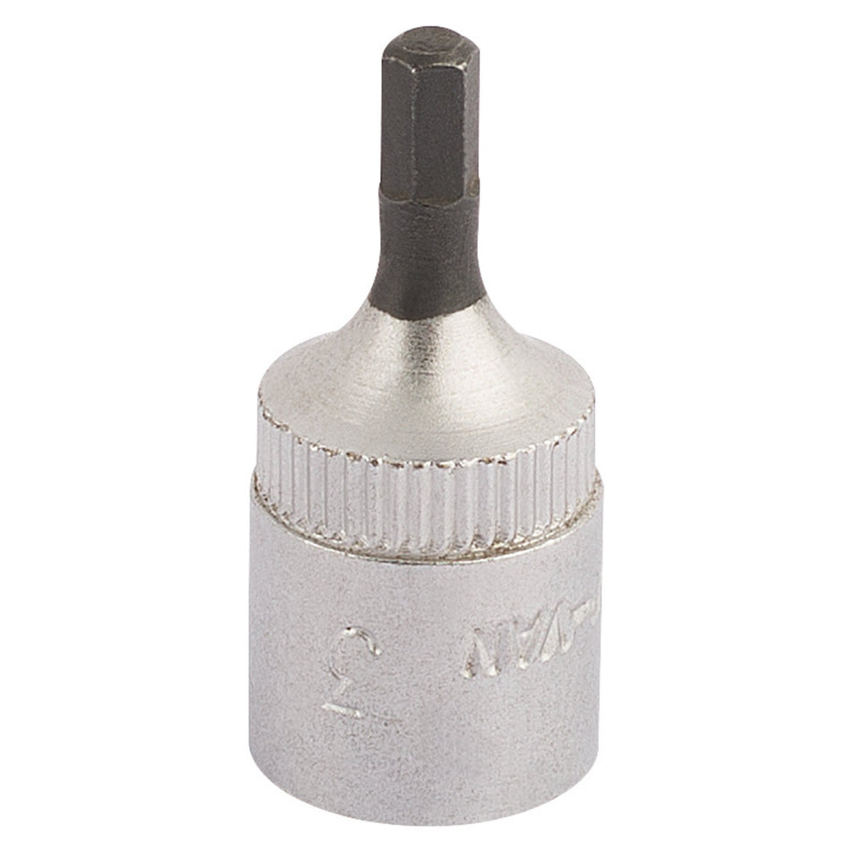 Elora-Hexagon-Screwdriver-Socket,-1/4"-Sq.-Dr.,-3mm