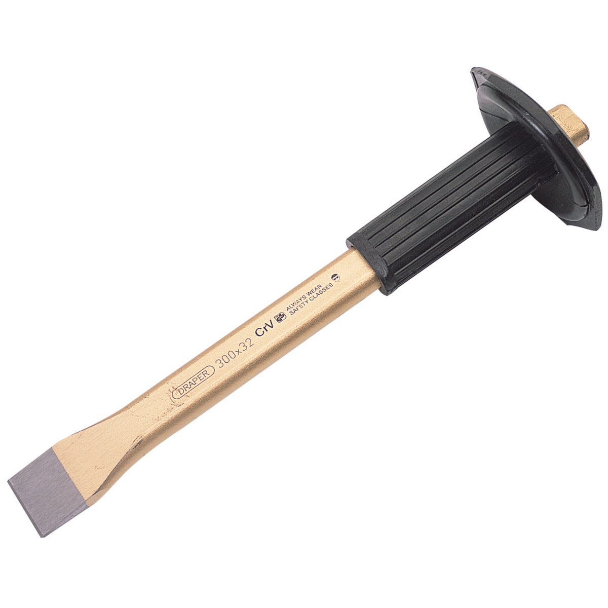 Flat-Cold-Chisel-with-Hand-Grip,-300-x-32mm