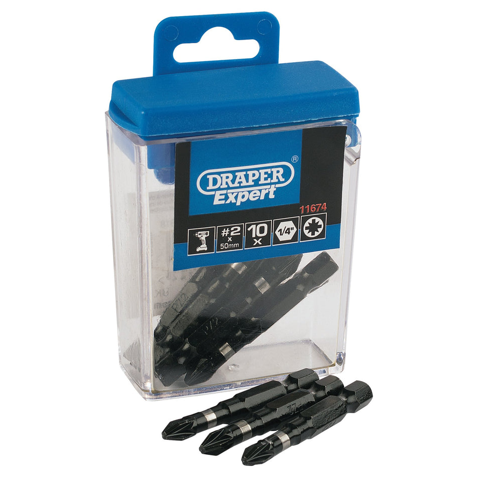 PZ-Type-Impact-Bits,-No.2-x-50mm-(10-Piece)