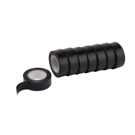 Draper-Expert-Insulation-Tape,-10m-x-19mm,-Black-(Pack-of-8)