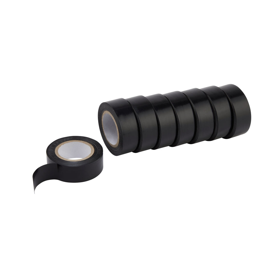 Draper-Expert-Insulation-Tape,-10m-x-19mm,-Black-(Pack-of-8)