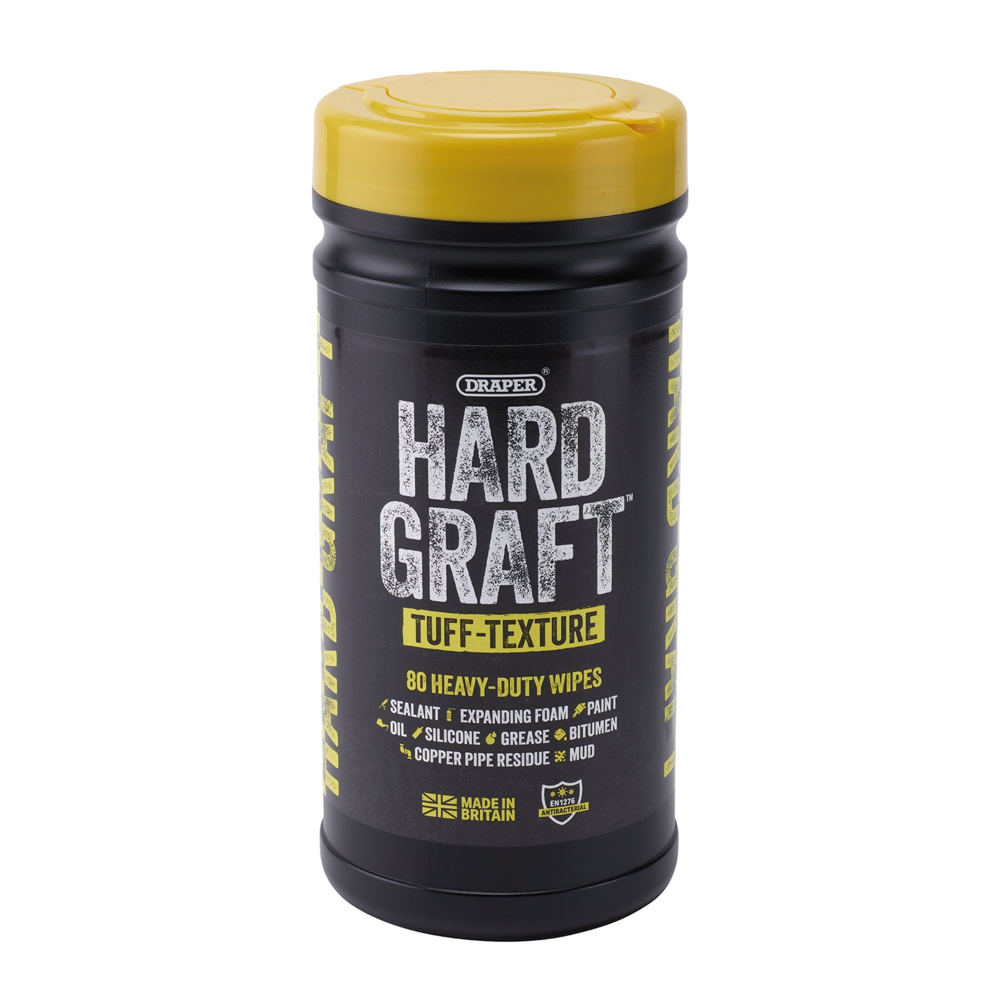 Draper-Hard-Graft-Multipurpose-Tuff-Texture-Wipes-(Tub-of-80)