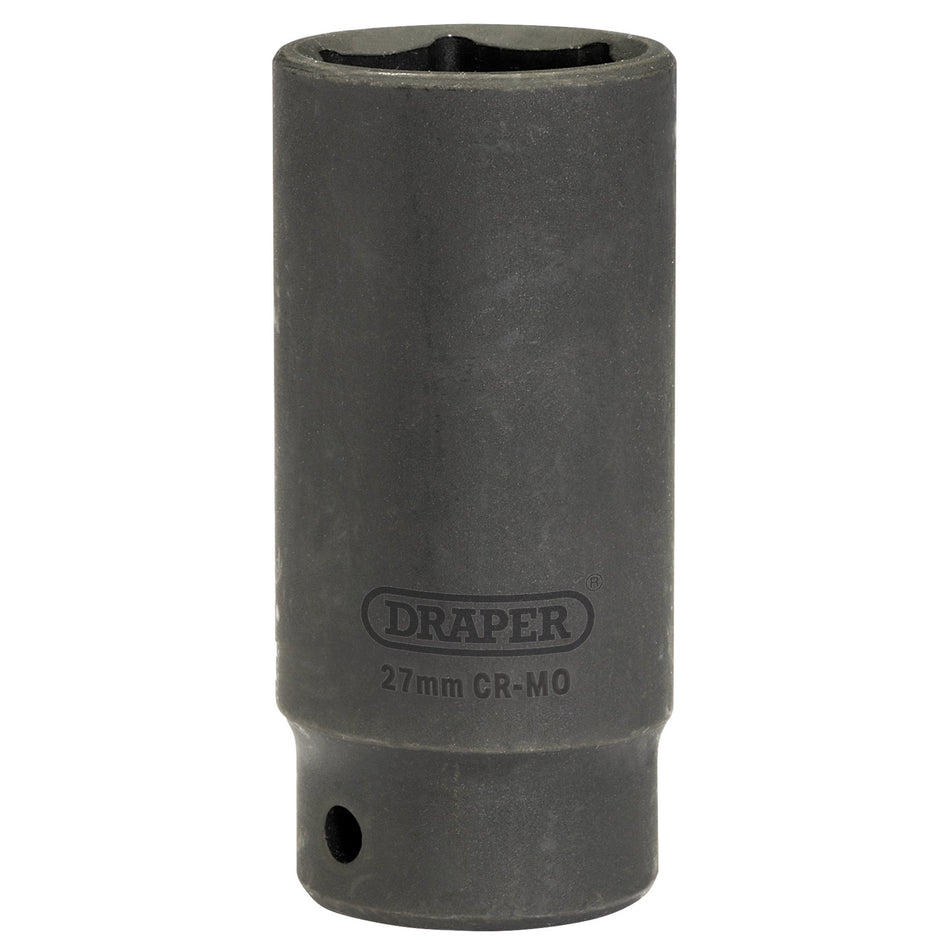 Draper-Expert-HI-TORQ®-Deep-Impact-Socket,-1/2"-Sq.-Dr.,-27mm