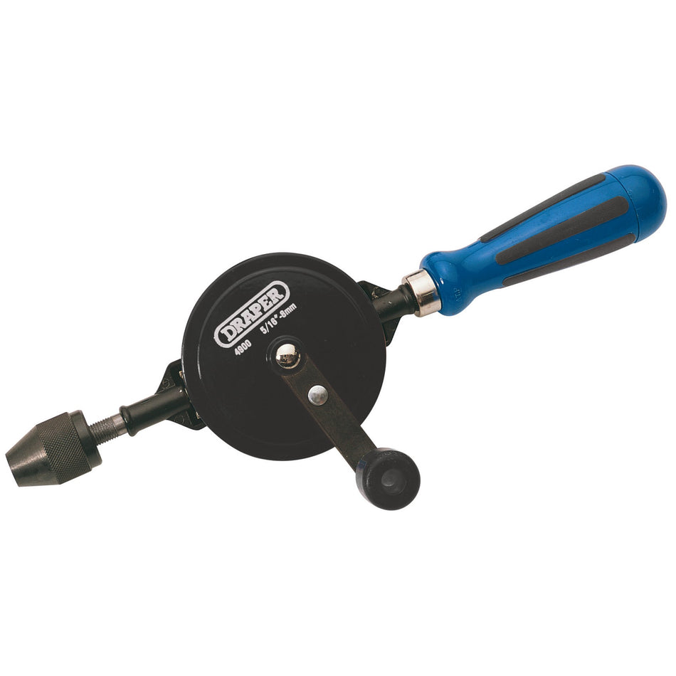 Chuck-Double-Pinion-Hand-Drill,-8mm/5/16"