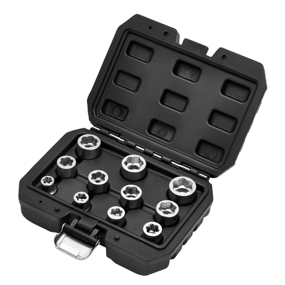 Bolt-Extractor-Socket-Set,-3/8"-Sq.-Dr.-(11-Piece)