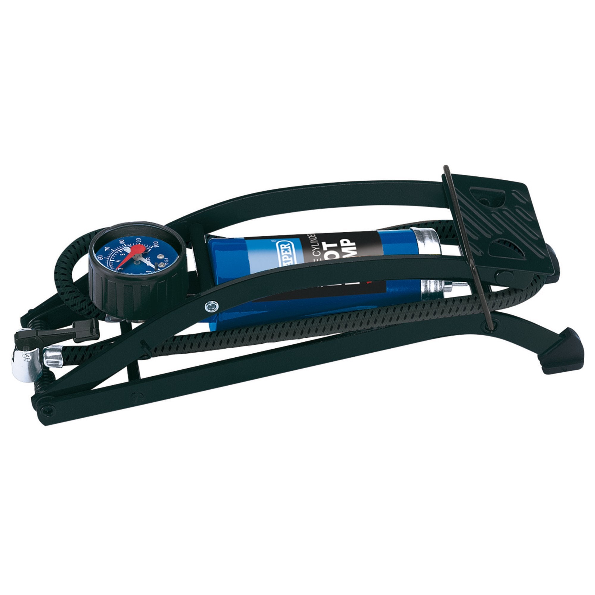 Single-Cylinder-Foot-Pump-with-Pressure-Gauge