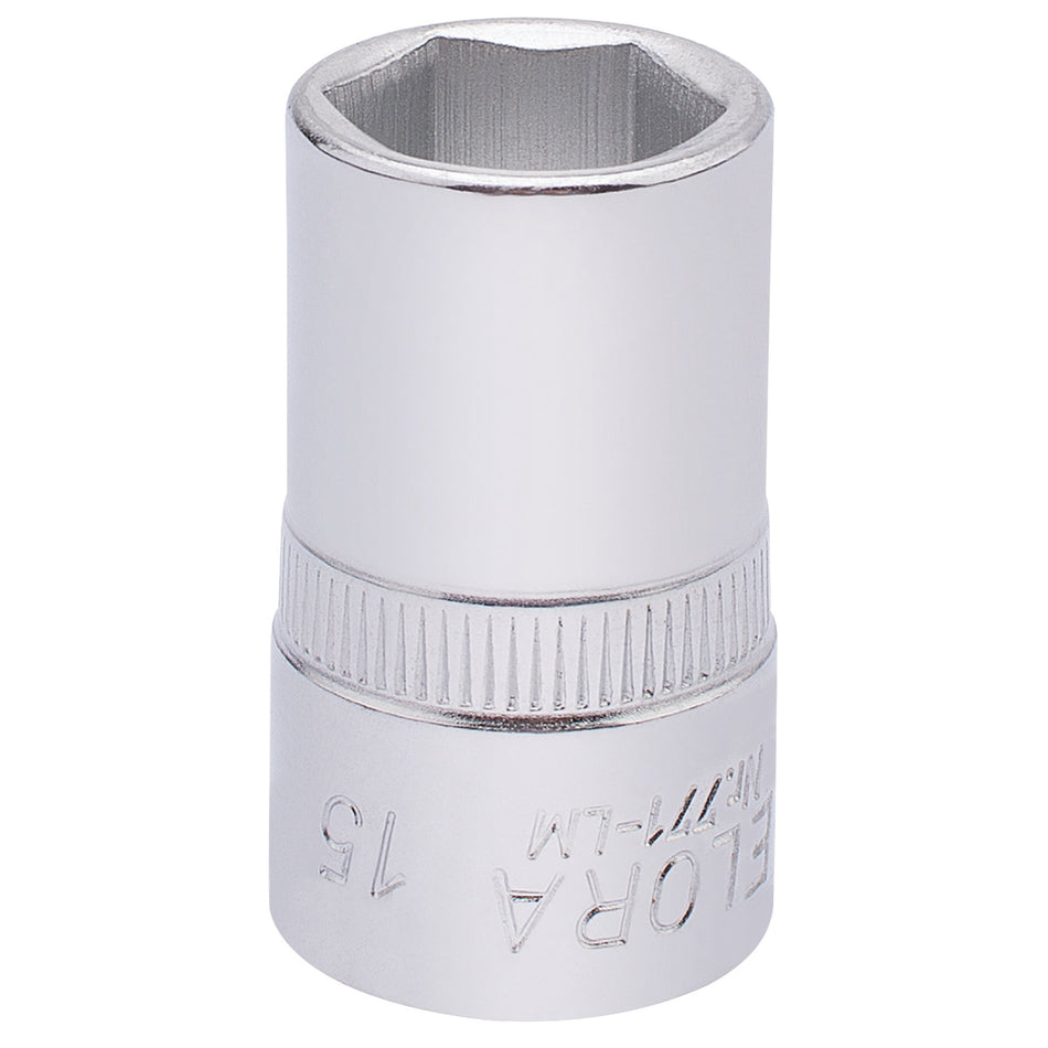 Elora-Hexagon-Socket,-1/2"-Sq.-Dr.,-15mm