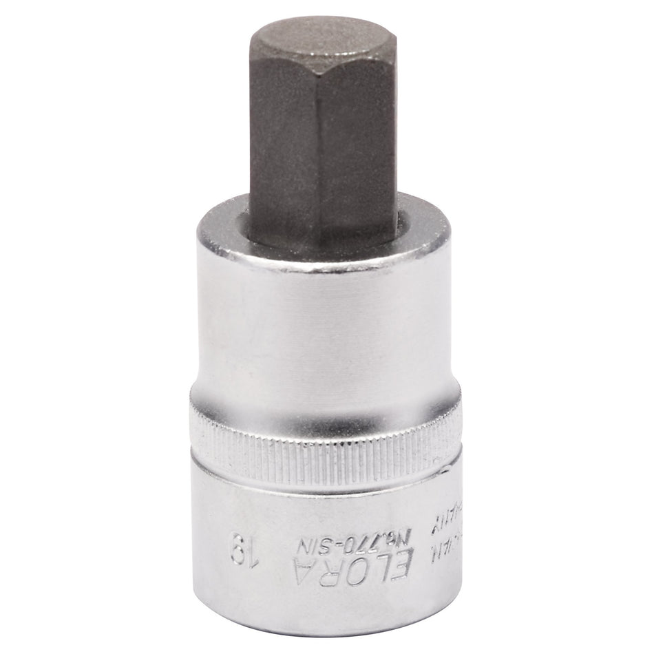 Elora-Hexagon-Screwdriver-Socket,-3/4"-Sq.-Dr.,-19mm