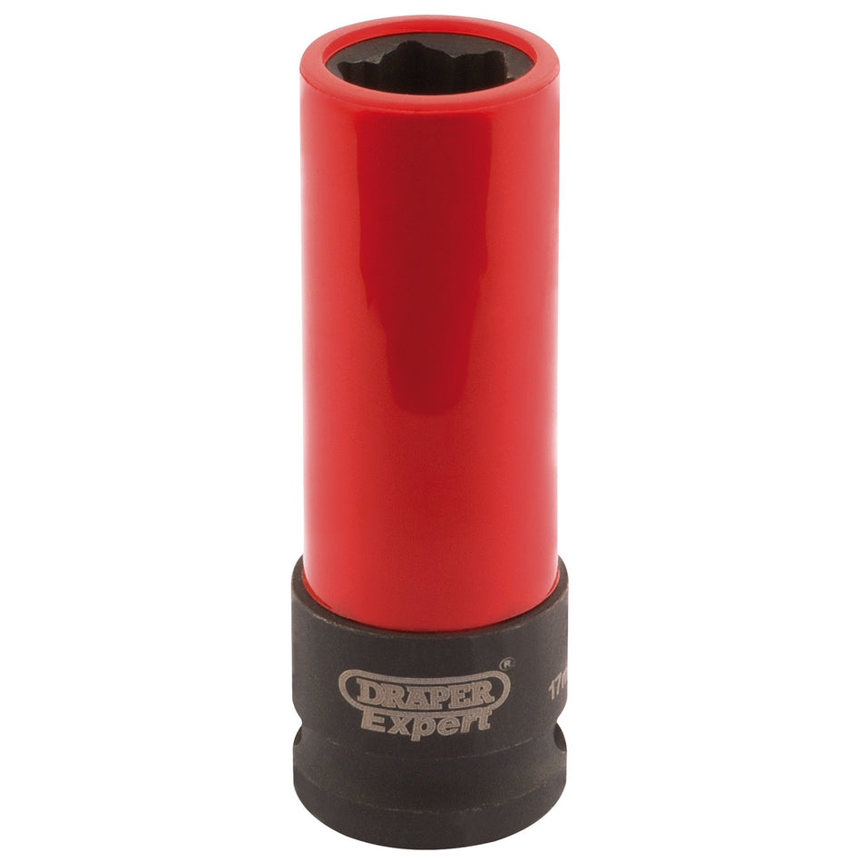 Draper-Expert-Mercedes-Benz-Wheel-Nut-Socket,-1/2"-Sq.-Dr.,-17mm