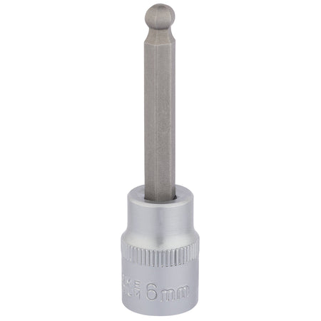 Ball-End-Hexagonal-Socket-Bits,-3/8"-Sq.-Dr.,-6mm