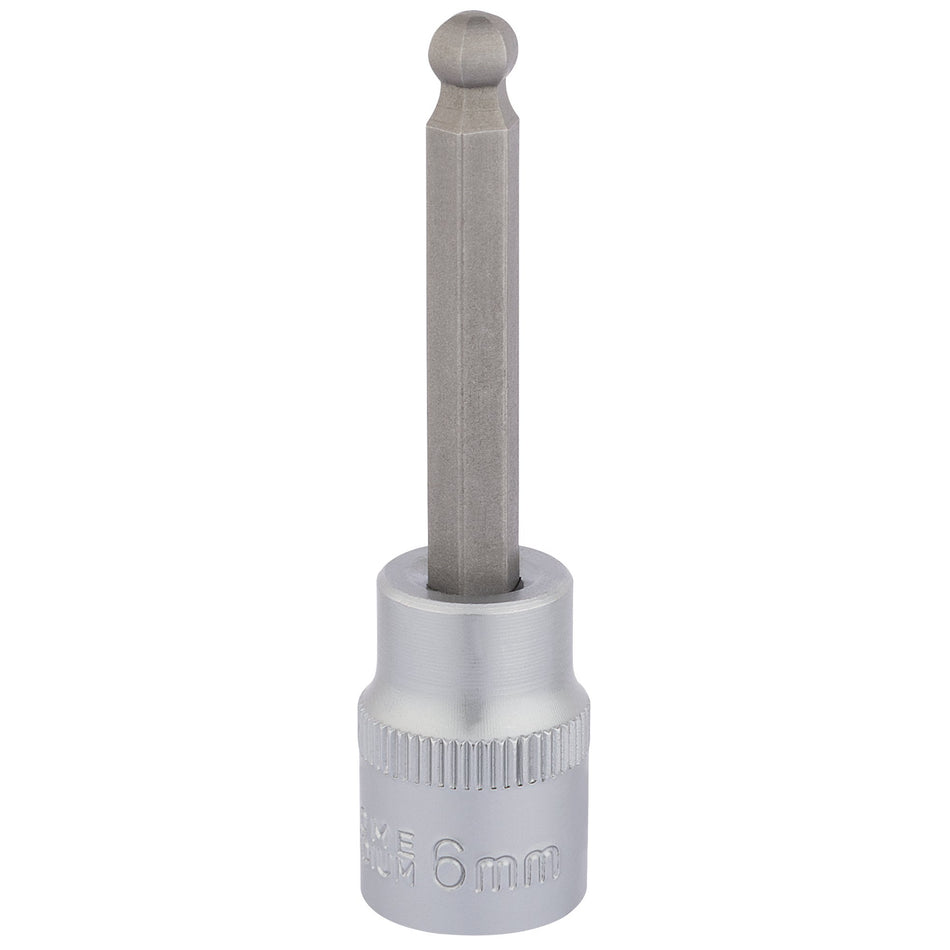 Ball-End-Hexagonal-Socket-Bits,-3/8"-Sq.-Dr.,-6mm