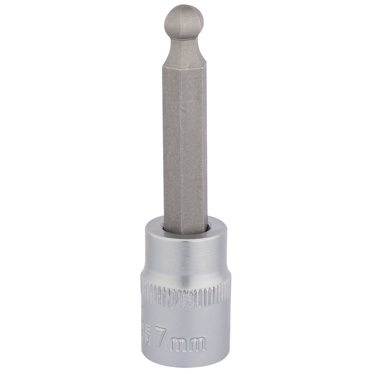 Ball-End-Hexagonal-Socket-Bits,-3/8"-Sq.-Dr.,-7mm