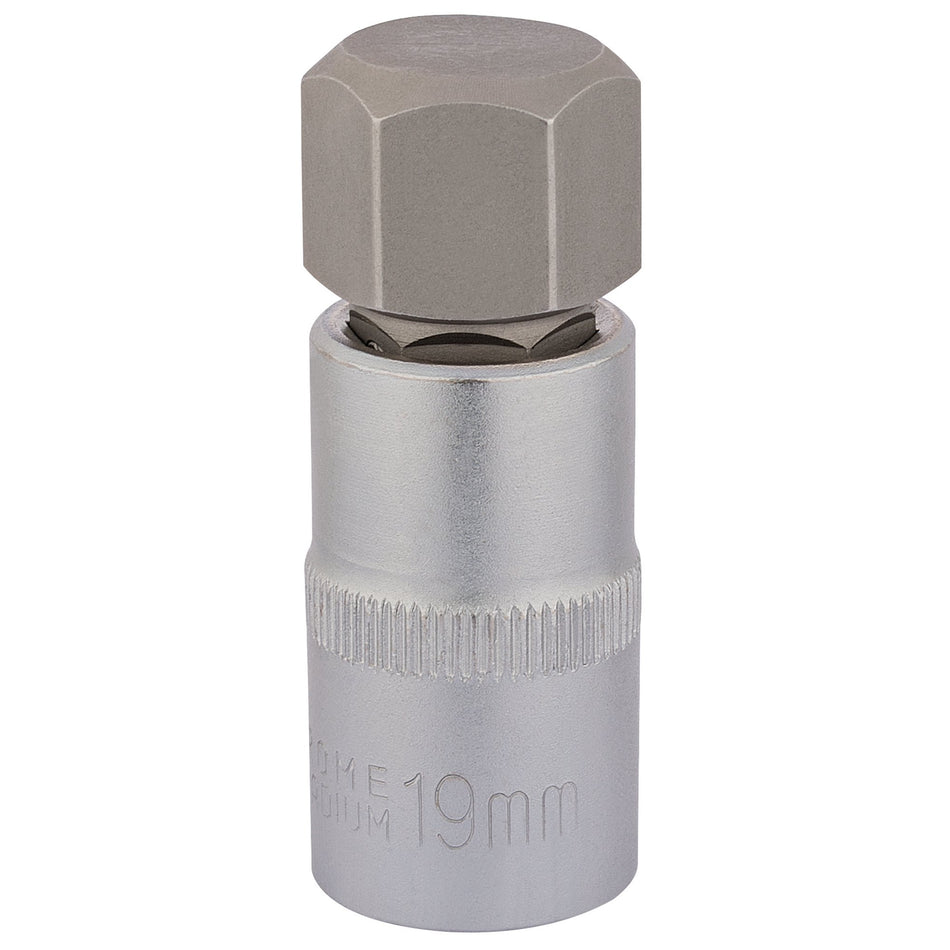 Hexagonal-Socket-Bits,-1/2"-Sq.-Dr.,-19mm